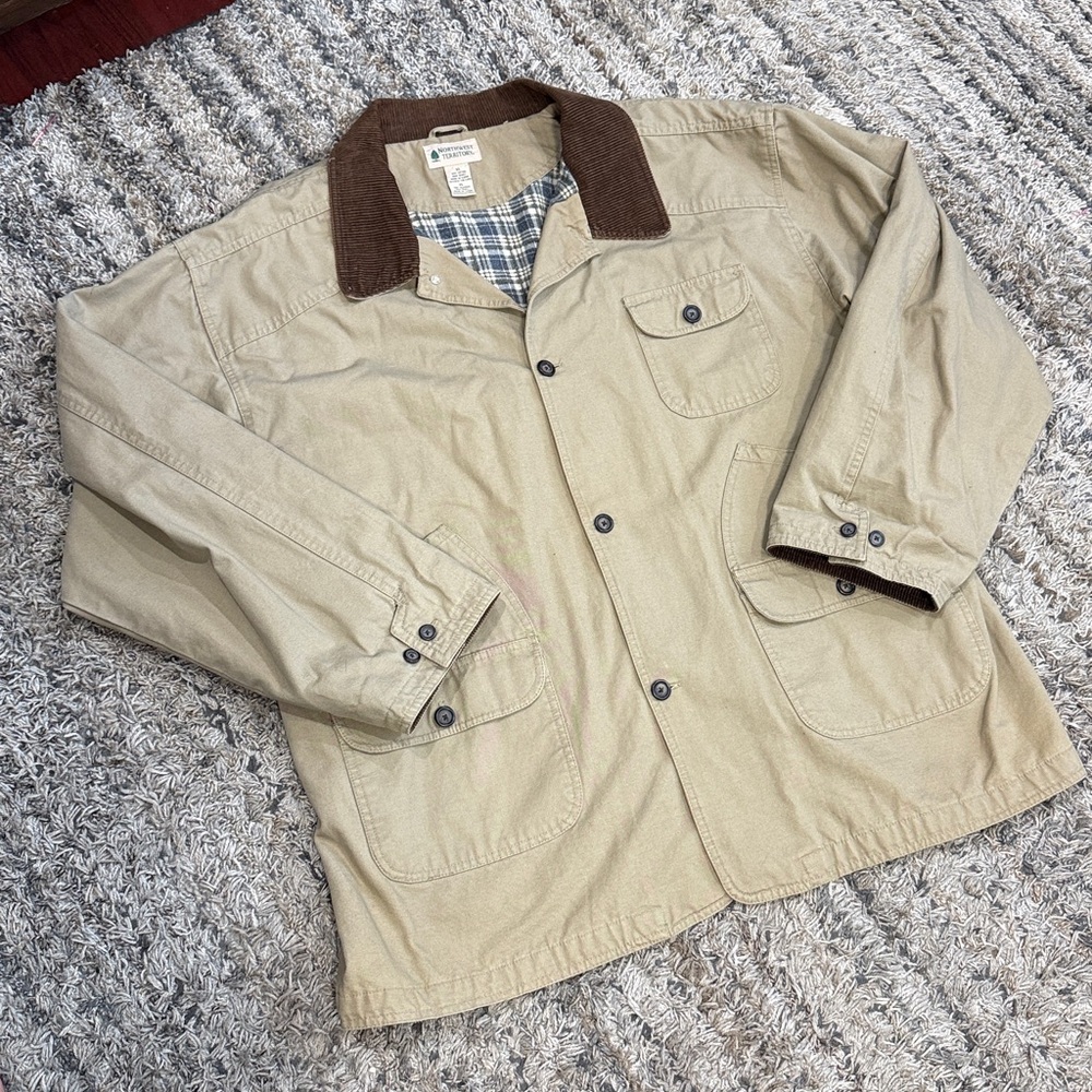 Northwest Territor barn field Jacket with Brown coudory Collar jacket sz XL - Picture 2 of 11